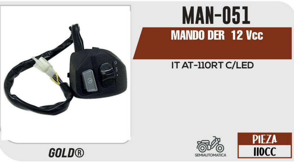 MANDO DERECHO 12Vcc