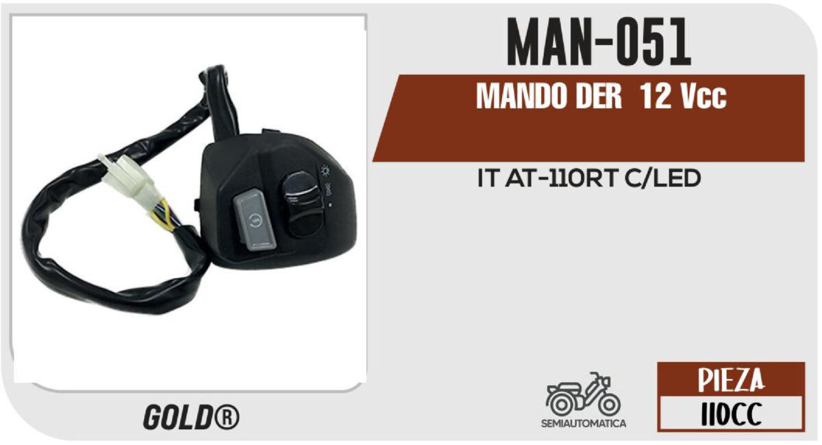 MANDO DERECHO 12Vcc