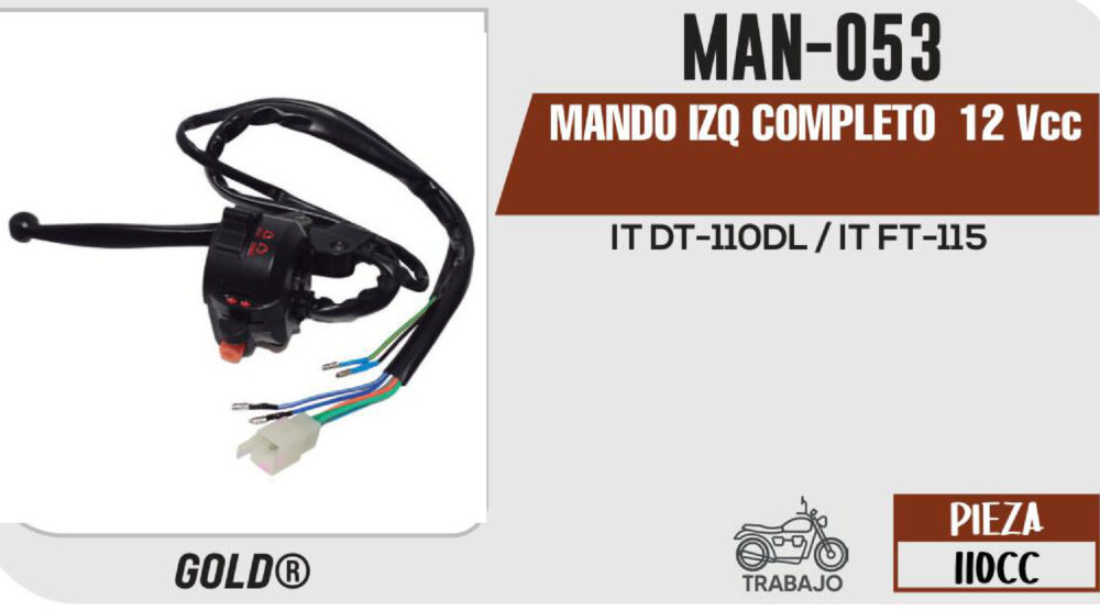 MANDO COMPLETO 12Vcc