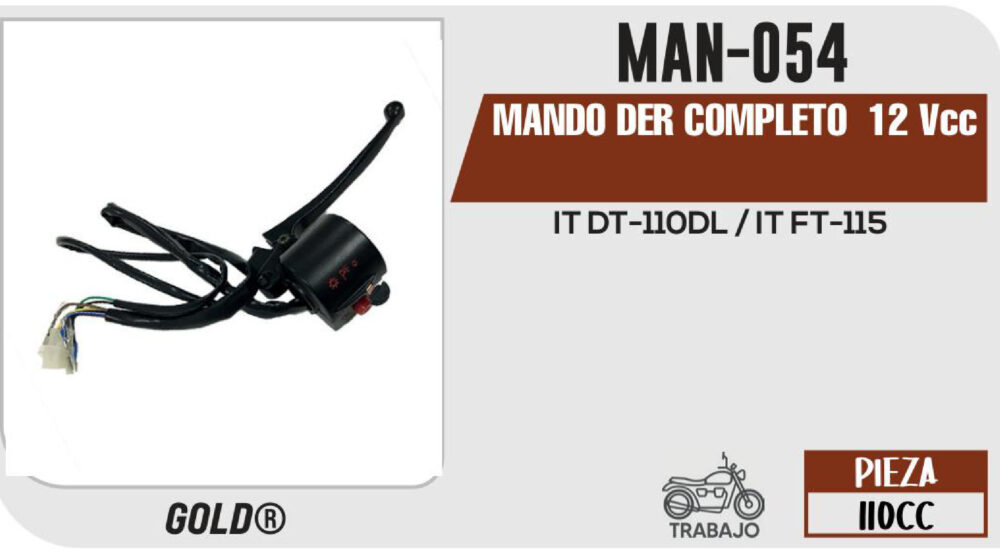 MANDO DERECHO 12Vcc