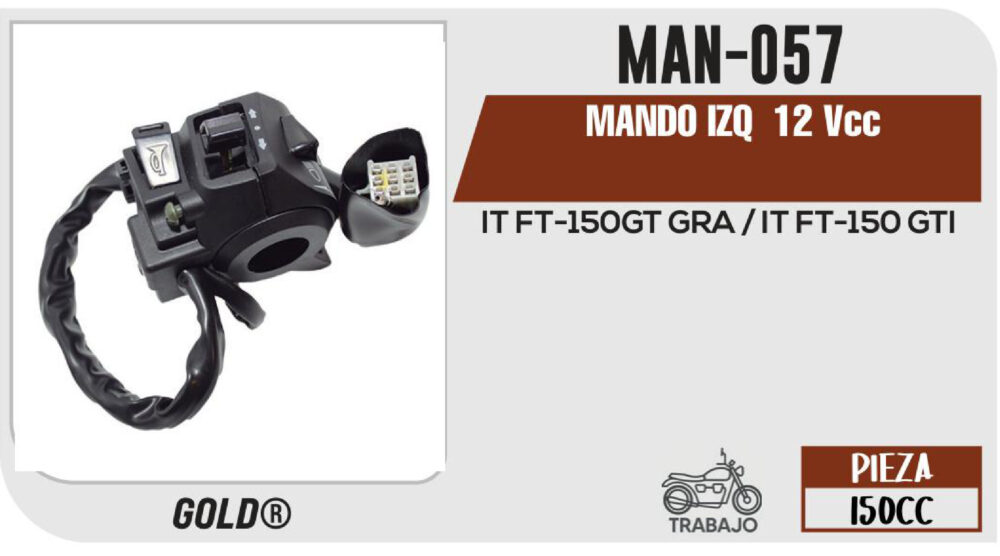 MANDO IZQUIERDO 12Vcc