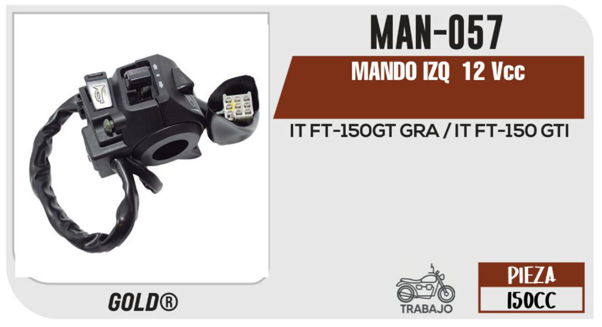 MANDO IZQUIERDO 12Vcc