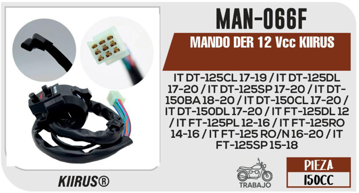 MANDO DER 12Vcc