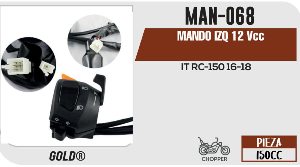 MANDO IZQUIERDO 12Vcc