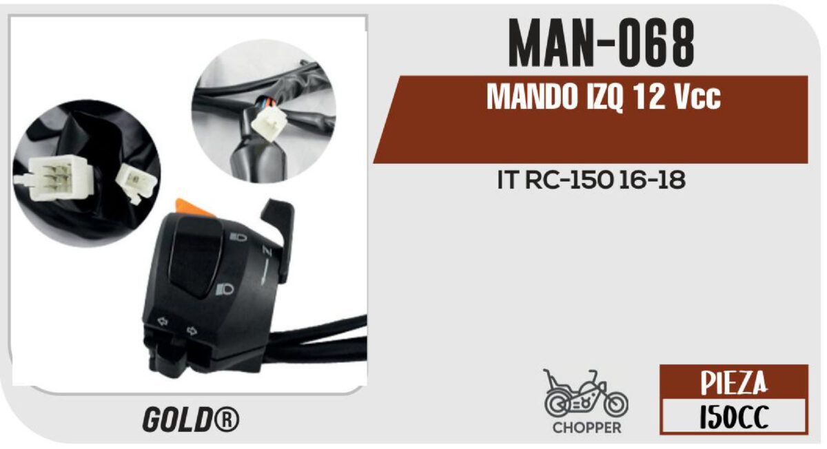 MANDO IZQUIERDO 12Vcc