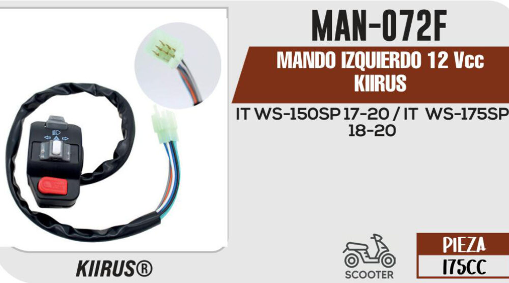 MANDO IZQUIERDO 12Vcc