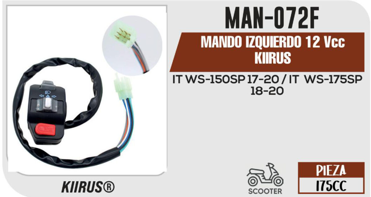 MANDO IZQUIERDO 12Vcc