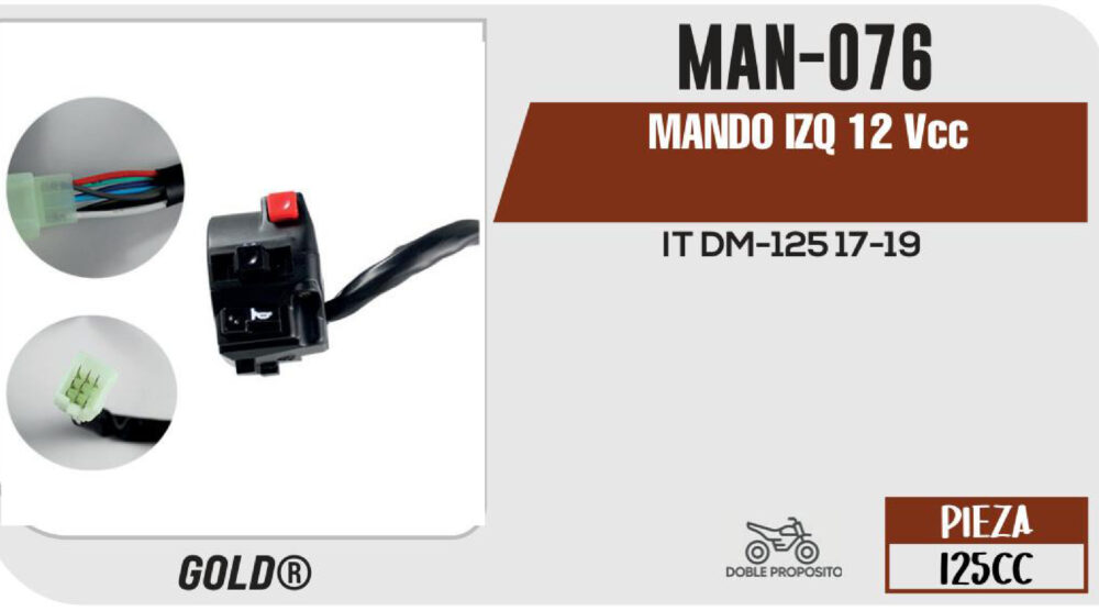 MANDO IZQUIERDO 12Vcc