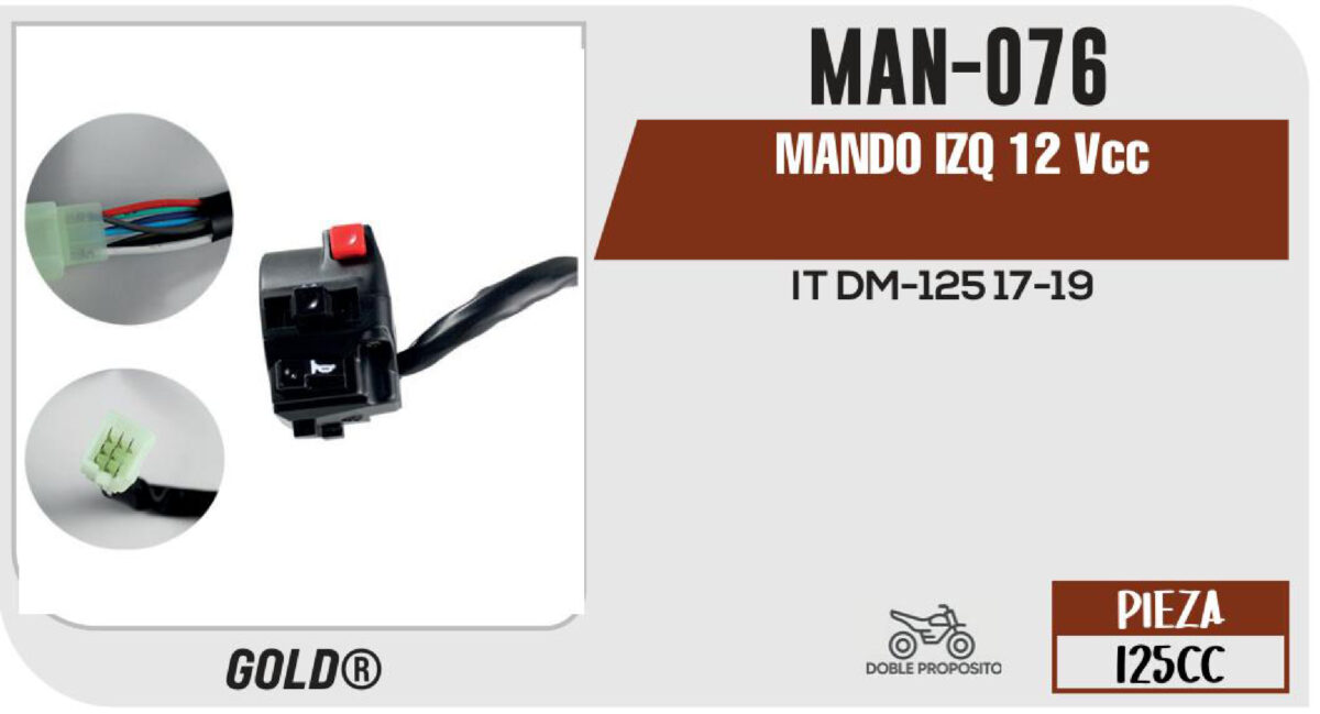 MANDO IZQUIERDO 12Vcc