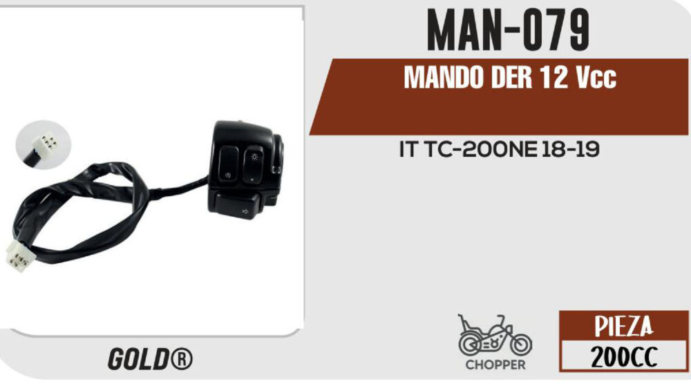 MANDO DERECHO 12Vcc