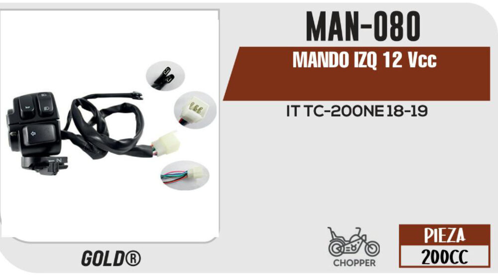 MANDO IZQUIERDO 12Vcc