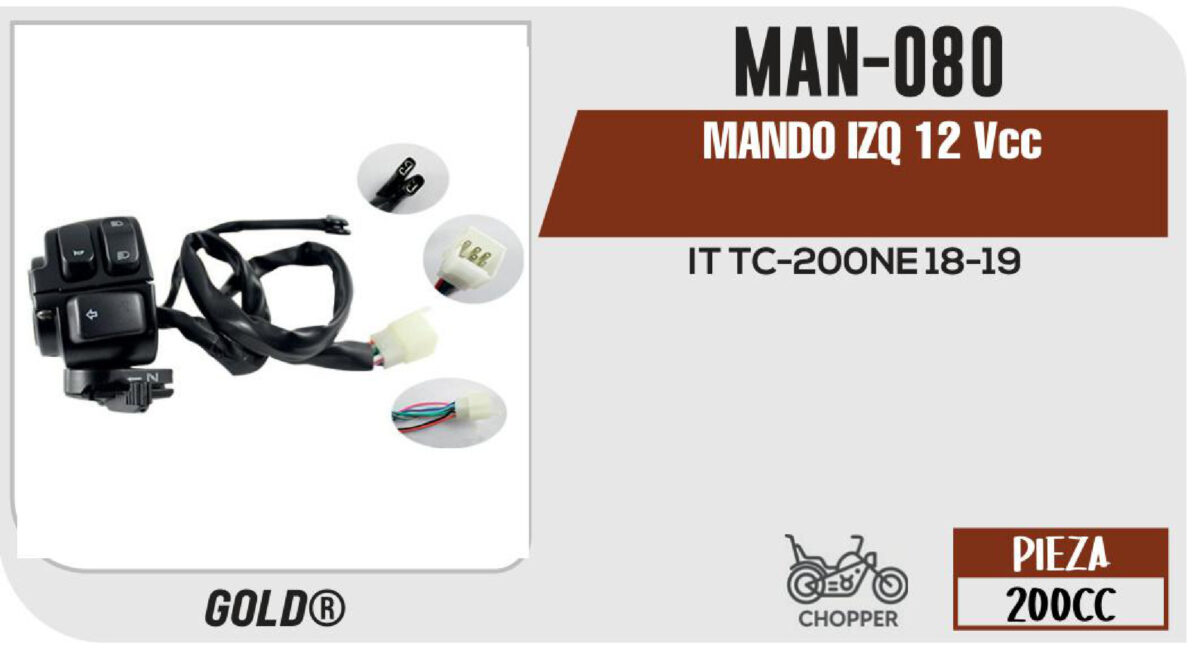 MANDO IZQUIERDO 12Vcc