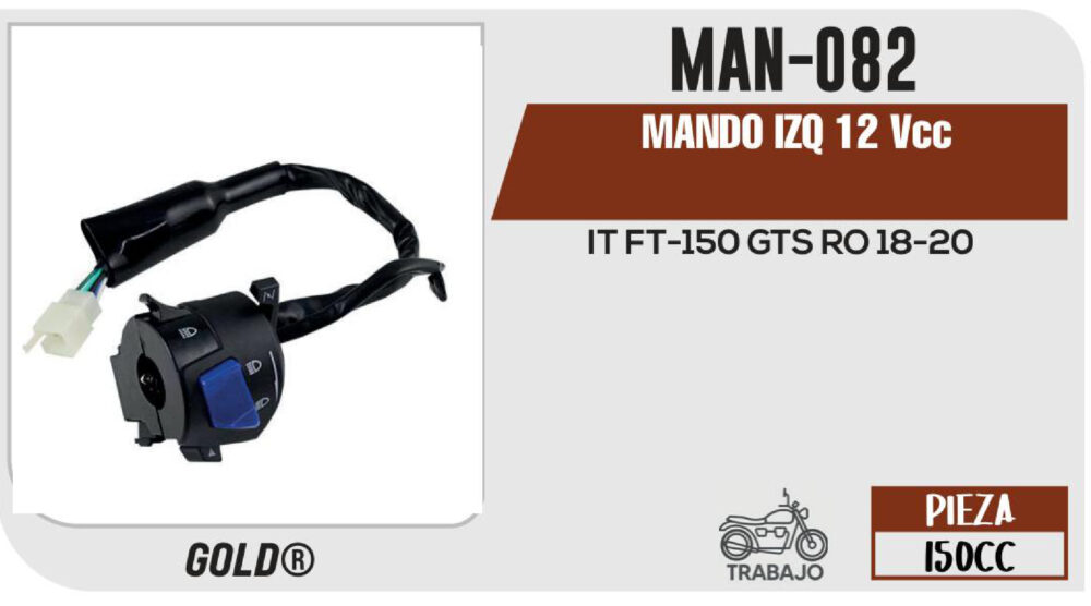 MANDO IZQUIERDO 12Vcc