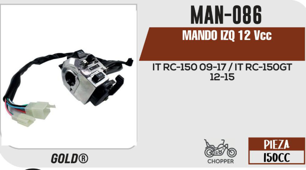 MANDO IZQUIERDO 12Vcc