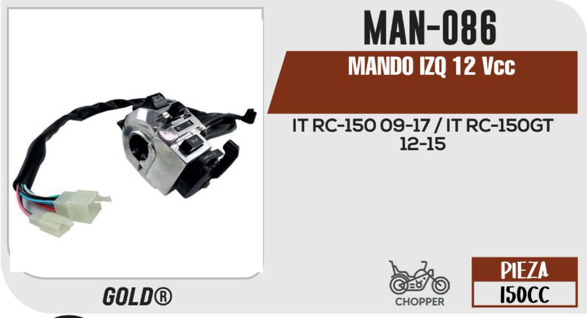 MANDO IZQUIERDO 12Vcc