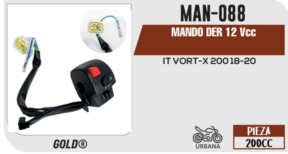 MANDO DER 12Vcc