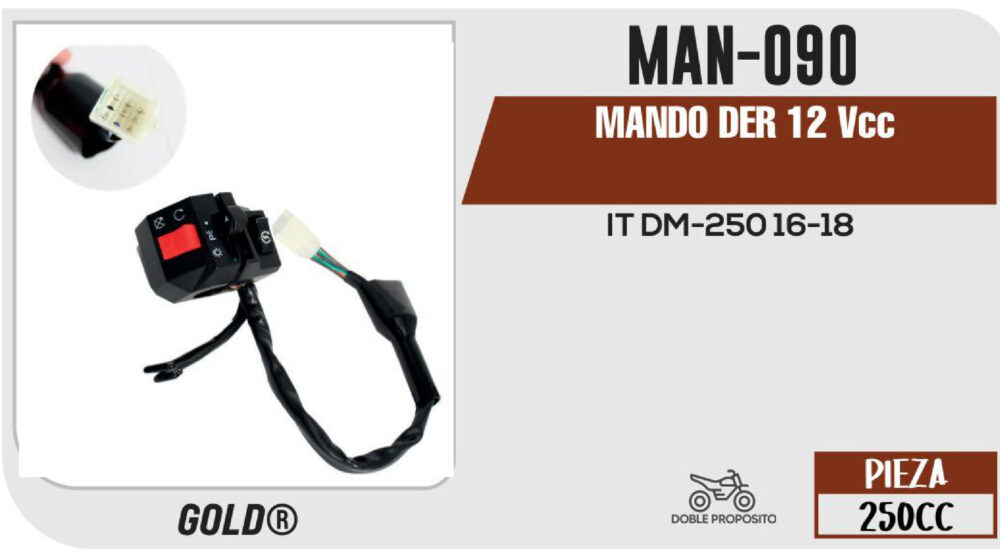 MANDO DER 12Vcc