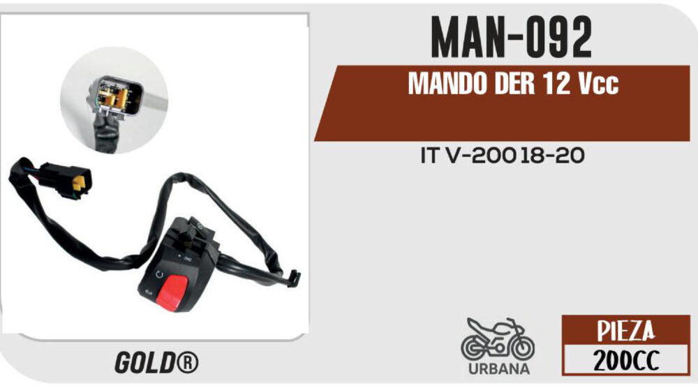 MANDO DER 12Vcc