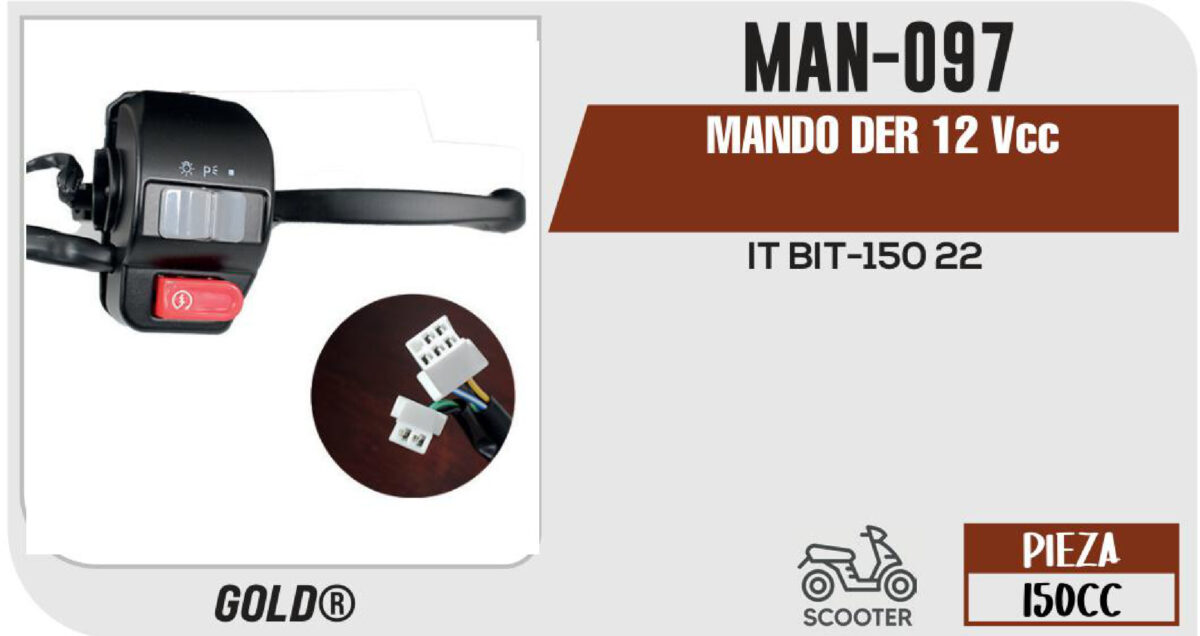 MANDO DER 12Vcc