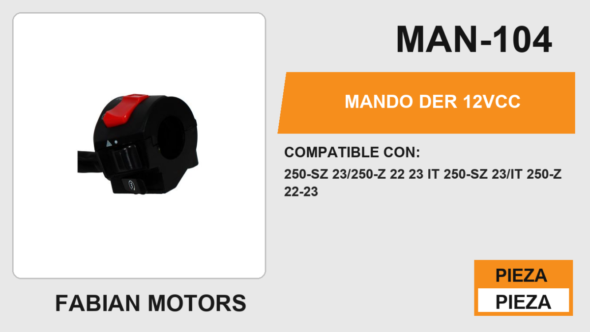 MANDO DER 12Vcc