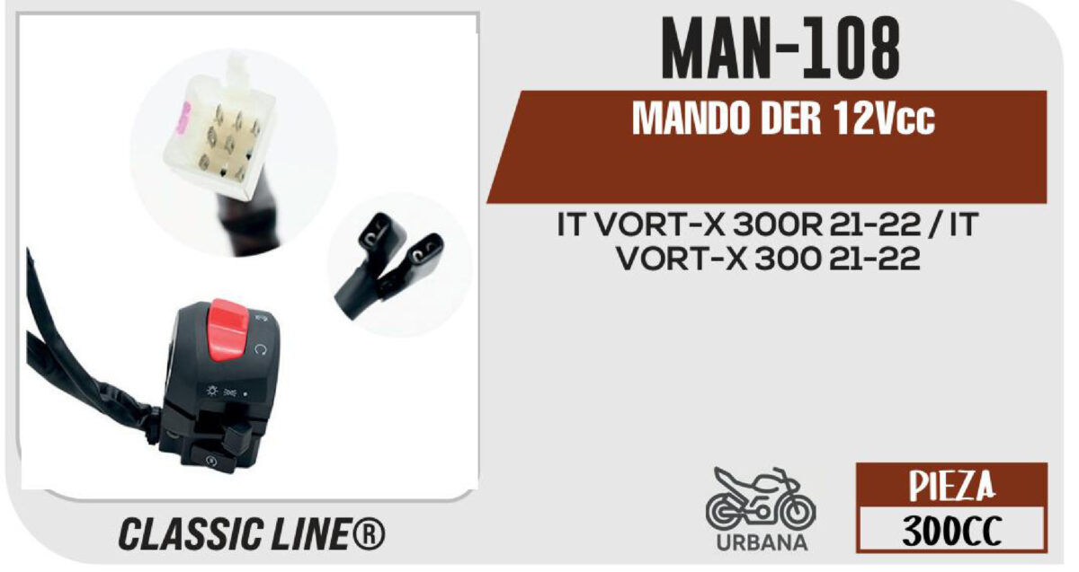 MANDO DER 12Vcc