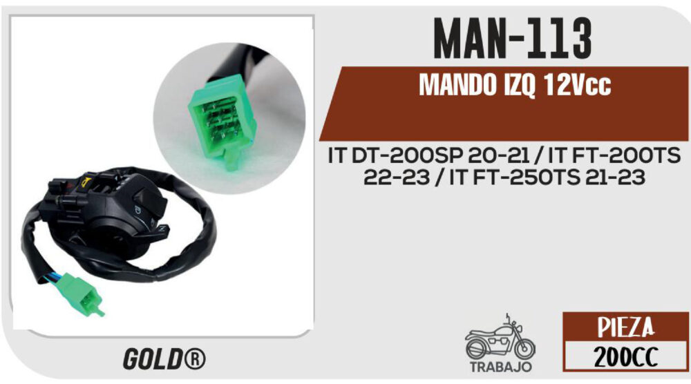 MANDO IZQ 12Vcc