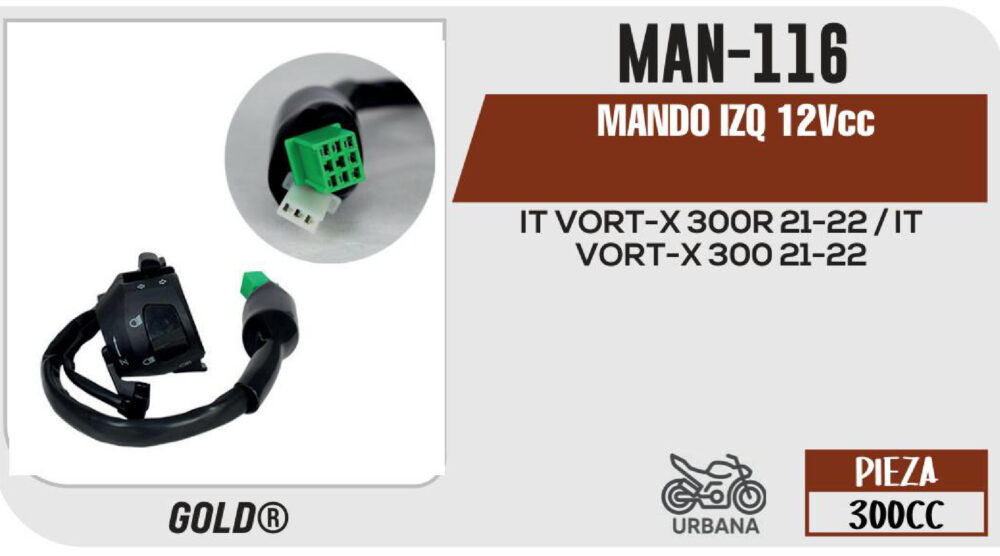 MANDO IZQ 12Vcc