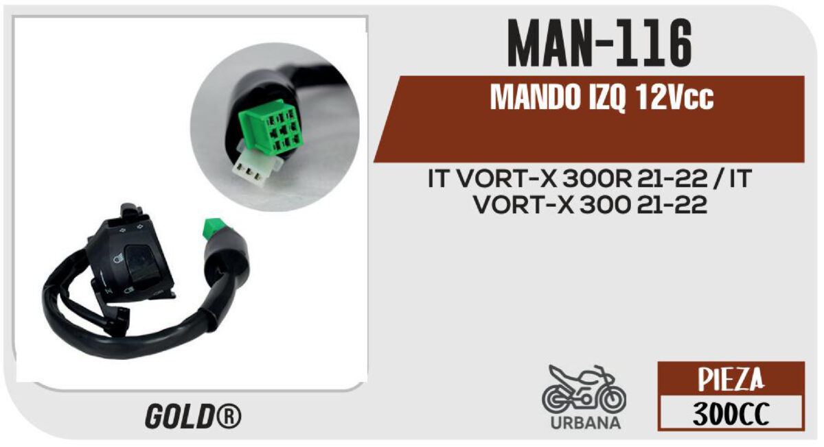 MANDO IZQ 12Vcc