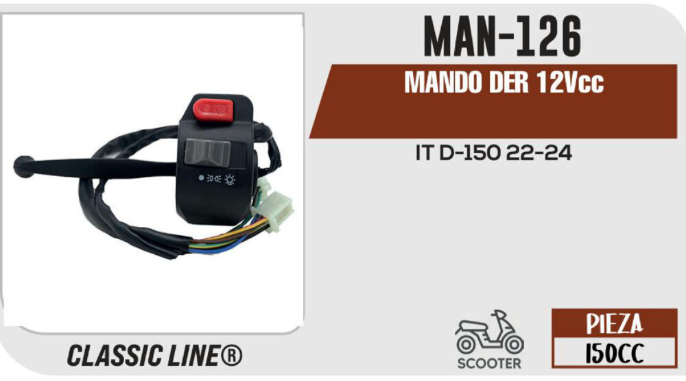 MANDO DER 12Vcc