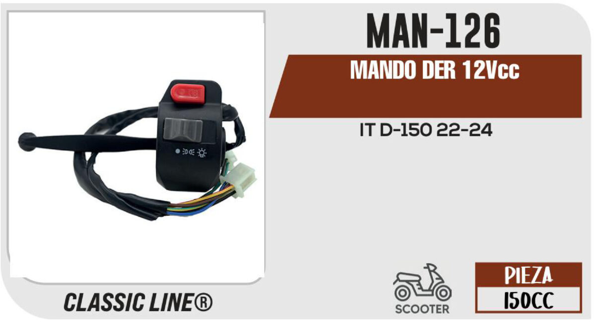 MANDO DER 12Vcc