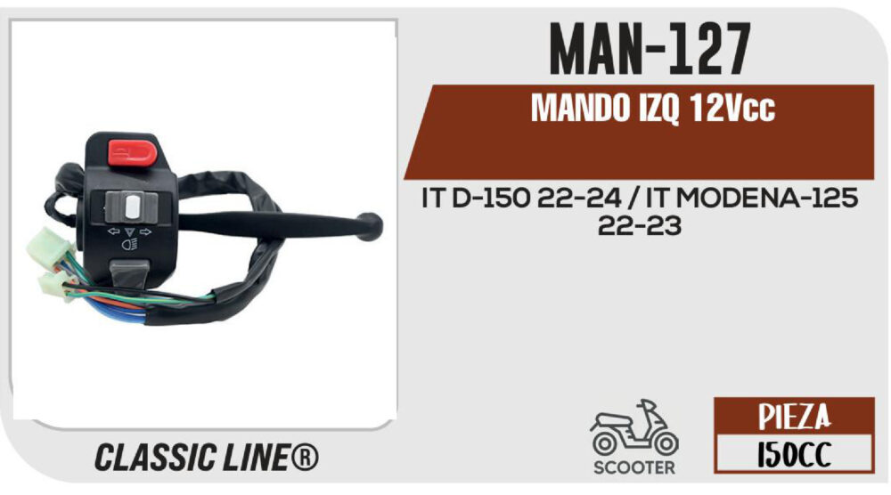MANDO IZQ 12Vcc