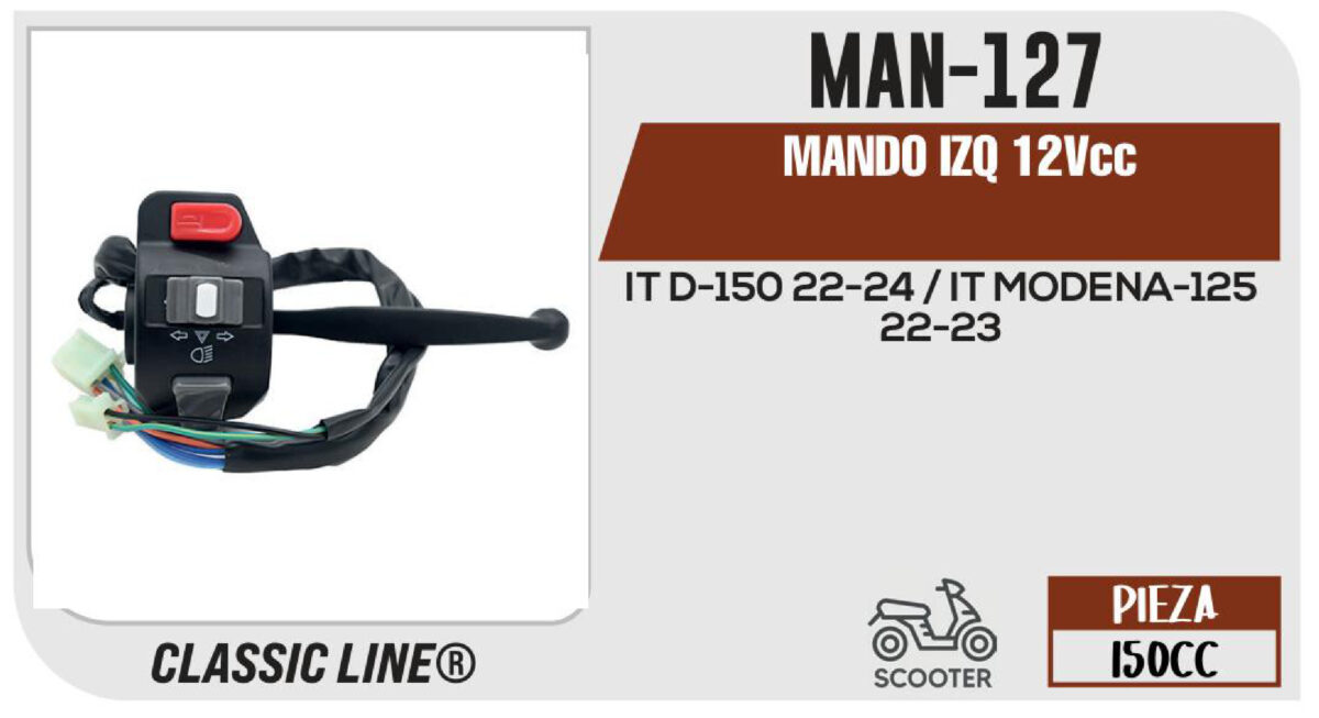 MANDO IZQ 12Vcc