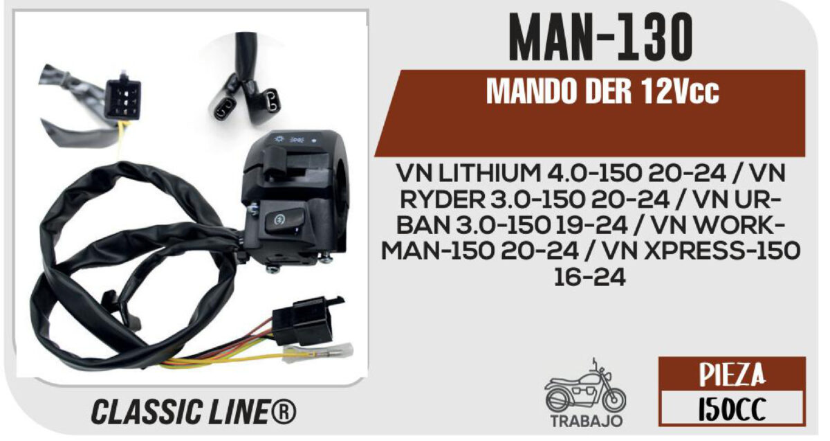 MANDO DER 12Vcc