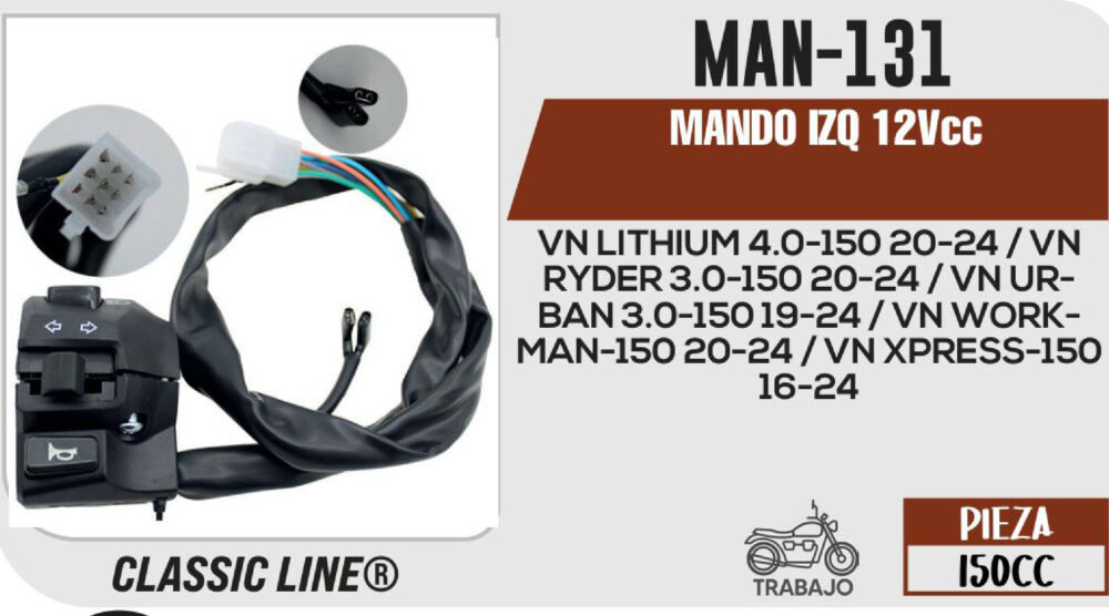 MANDO IZQ 12Vcc