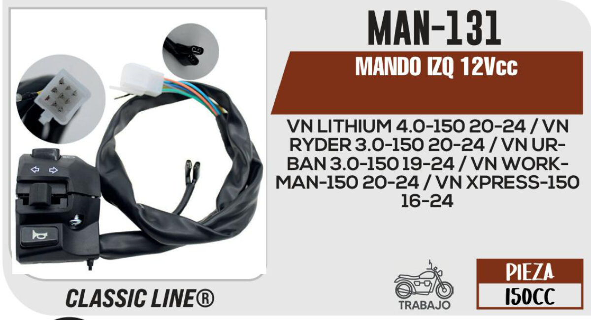 MANDO IZQ 12Vcc