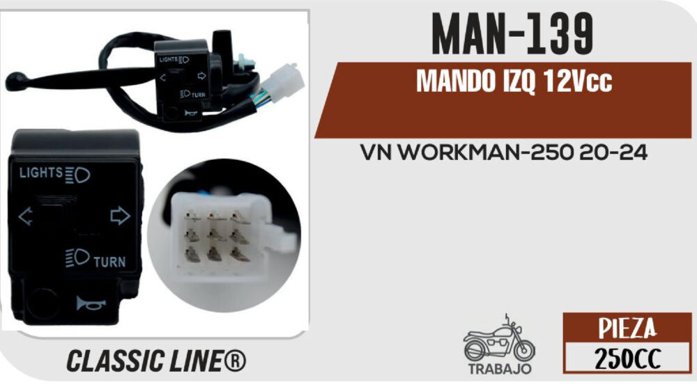 MANDO IZQ 12Vcc