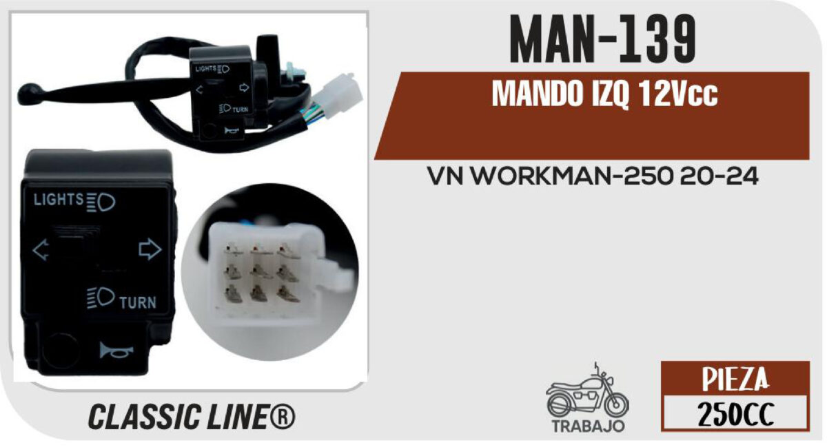MANDO IZQ 12Vcc