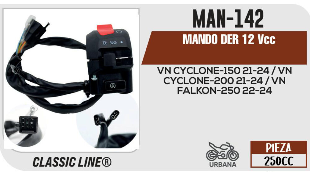 MANDO DER 12Vcc