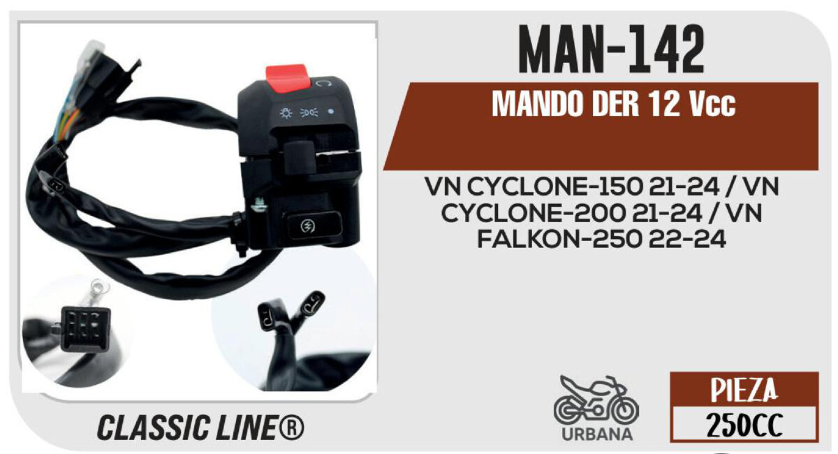 MANDO DER 12Vcc