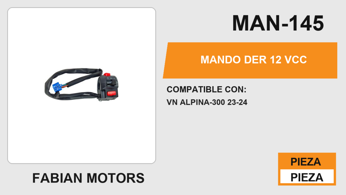 MANDO DER 12Vcc