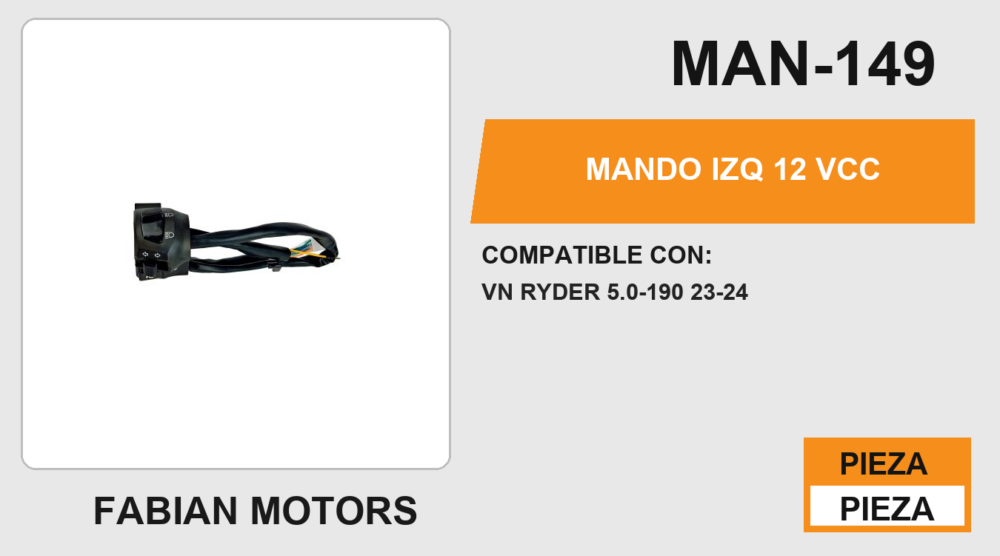 MANDO IZQ 12Vcc