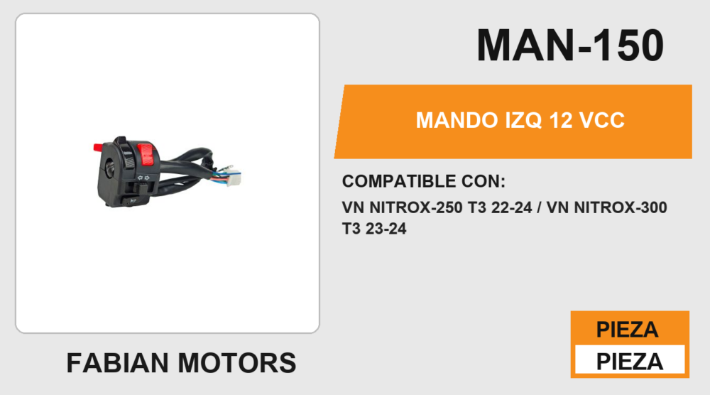 MANDO IZQ 12Vcc