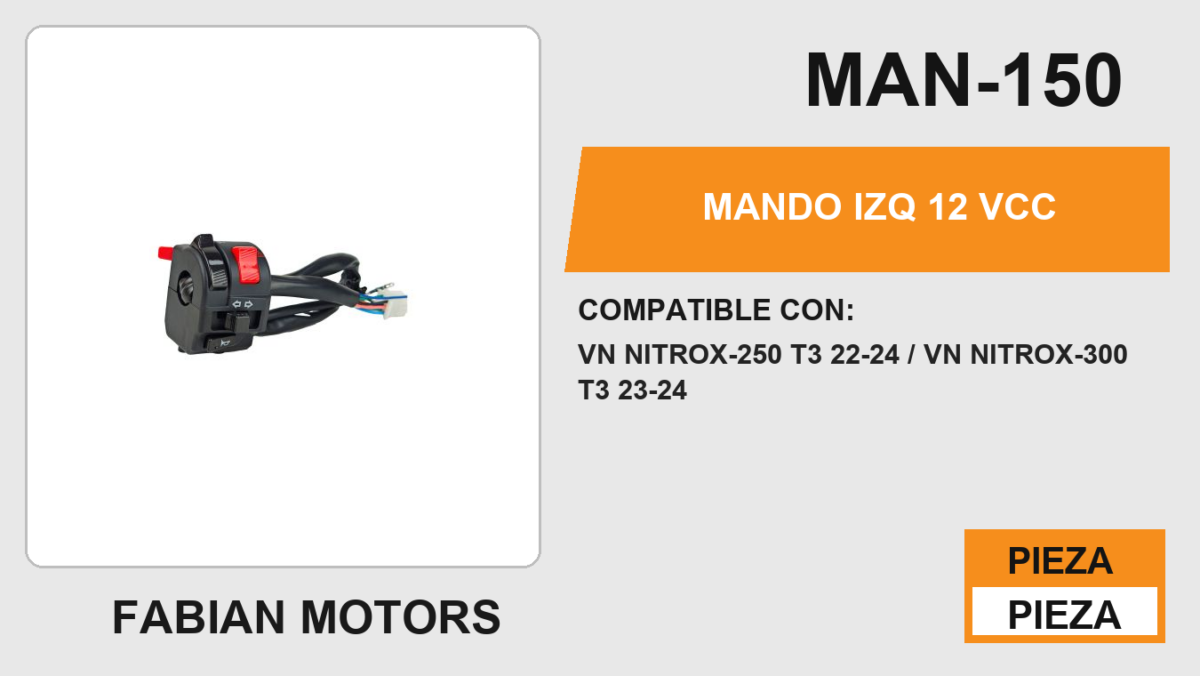 MANDO IZQ 12Vcc