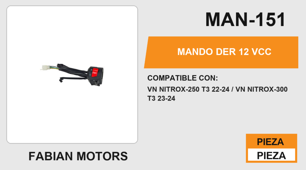 MANDO DER 12Vcc