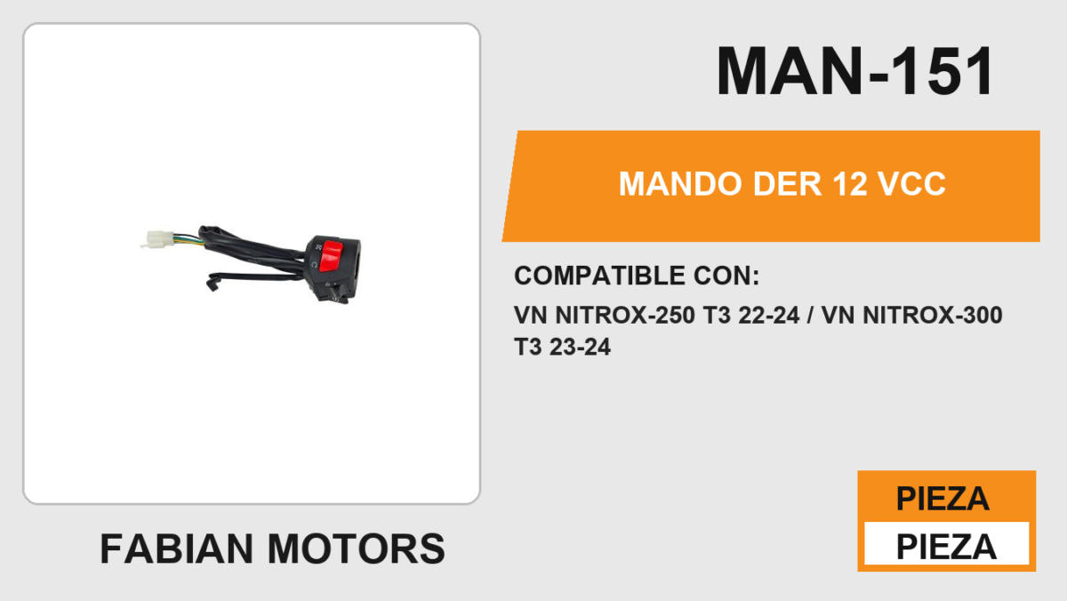 MANDO DER 12Vcc