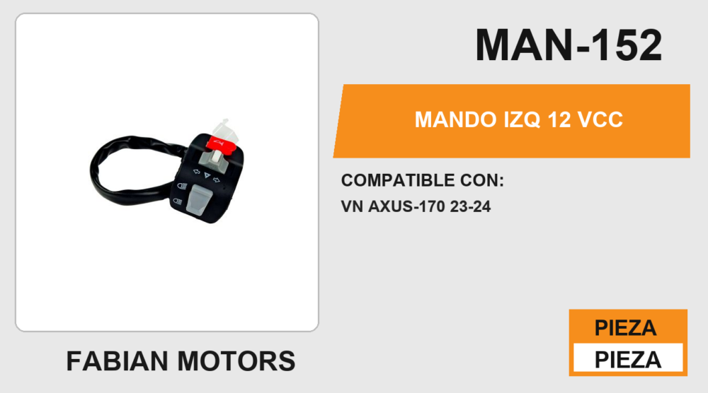 MANDO IZQ 12Vcc