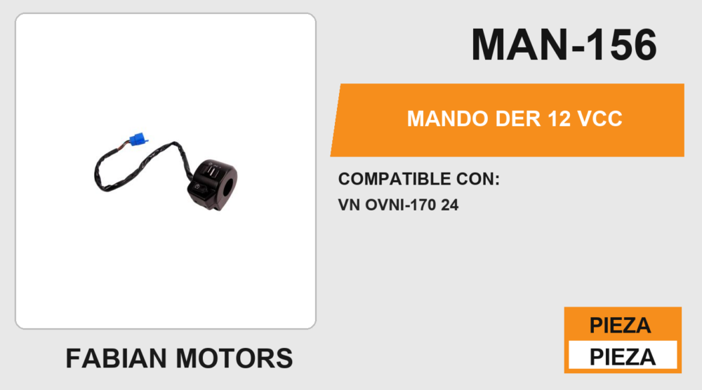 MANDO DER 12Vcc