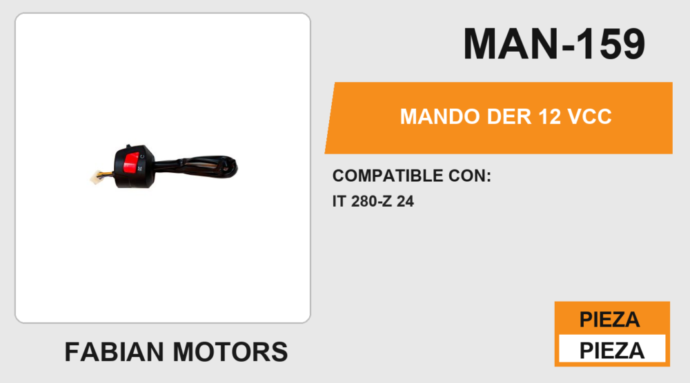 MANDO DER 12Vcc