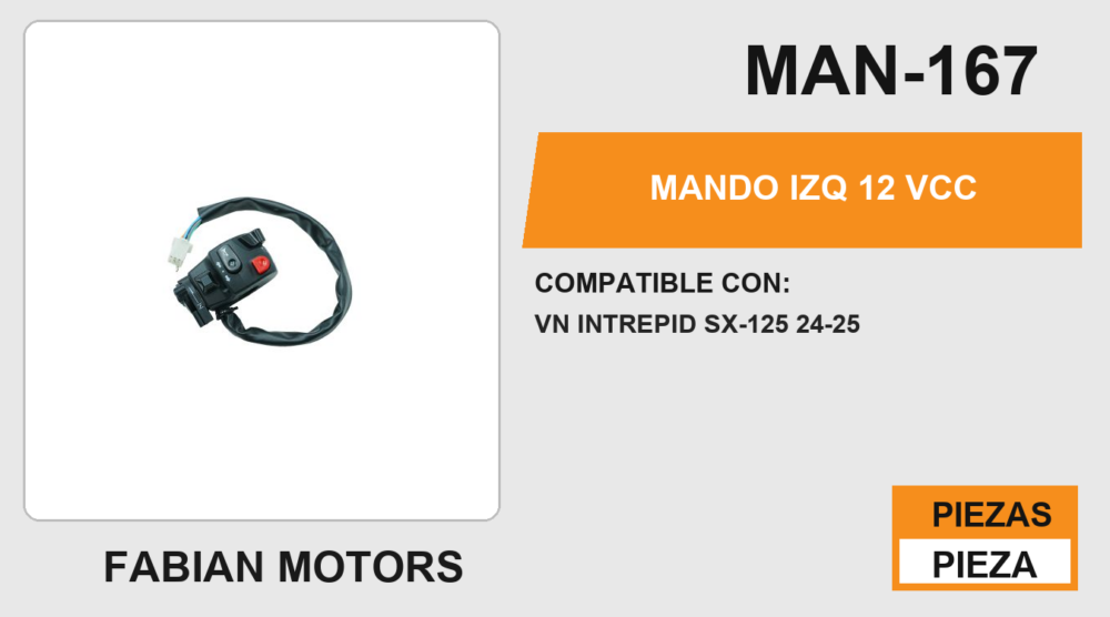MANDO IZQ  12 Vcc