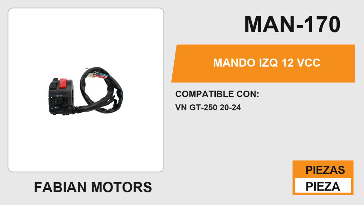 MANDO IZQ  12 Vcc